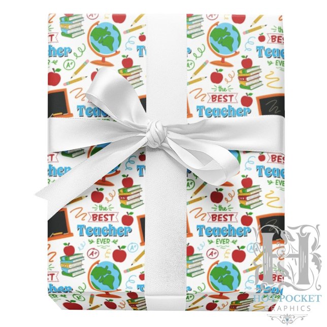 Cadeau Meilleur papier d'enveloppement pour enseignant (Créateur téléchargé)
