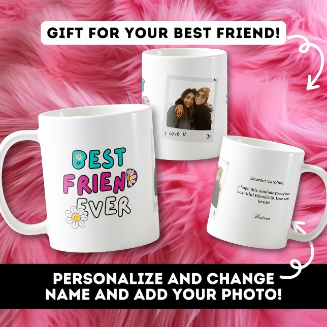 Cadeau Meilleure Amie Mug Photo pour Copine (Créateur téléchargé)