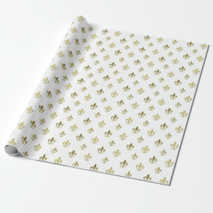 Cadeau Métallurgie Gold Fleur de Lis Papier à enveloppe