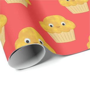Cadeau Mignon muffin de maïs de dessin animé sur papier d
