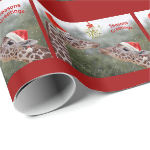 Cadeau Mistletoe Moments enveloppant du papier