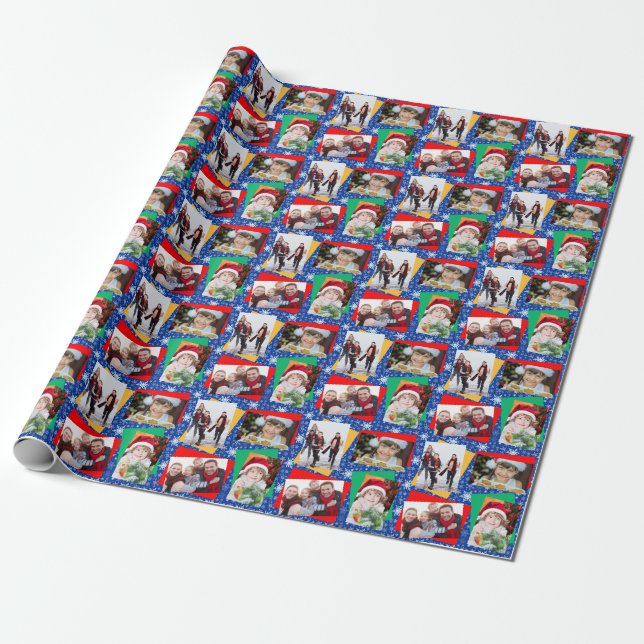Cadeau Modèle de flocon de neige de papier de Noël de (Déroulé)
