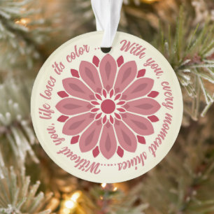 CADEAU MODERNE DE FLEURS COLORÉ FILLE SOEUR MOM