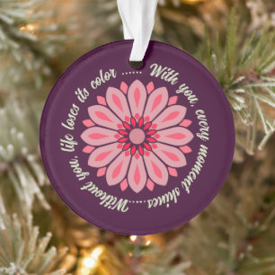 CADEAU MODERNE DE FLEURS COLORÉ FILLE SOEUR MOM