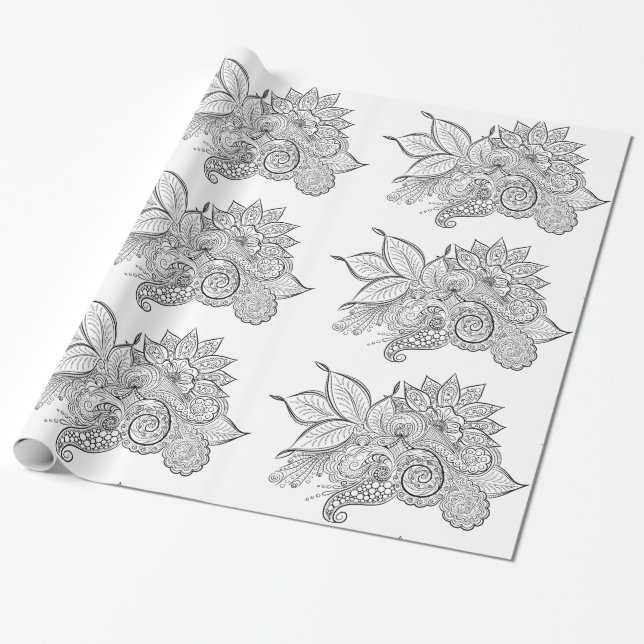 Cadeau moments de calme enveloppant du papier (Déroulé)