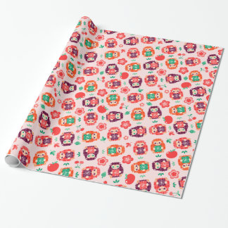 Cadeau Motif Cute Hedgie - Papier d'enveloppement d'anniv