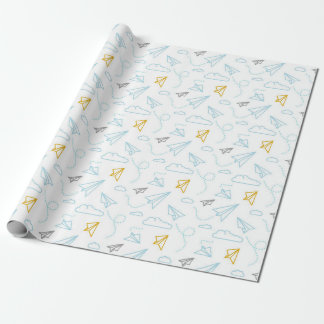 Cadeau Motif De Baby shower Papier Et Nuages