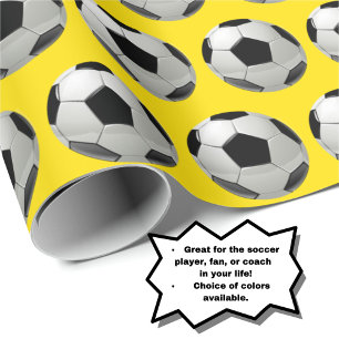 Cadeau Motif de balle de soccer amusant sur papier d'enve