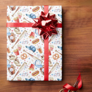 Cadeau Motif de baseball Anniversaire Papier