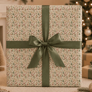 Cadeau Motif mignon de Noël Papier d'emballage des Fête