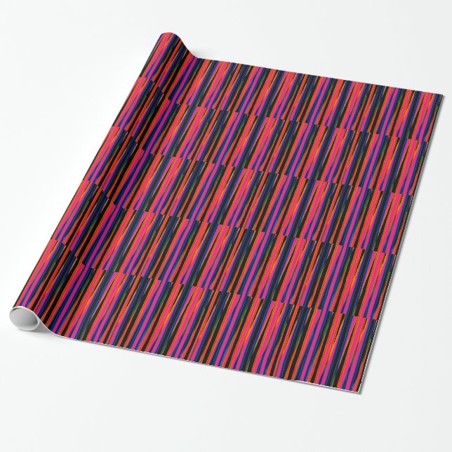 Cadeau Motif papier déchiré coloré (Déroulé)