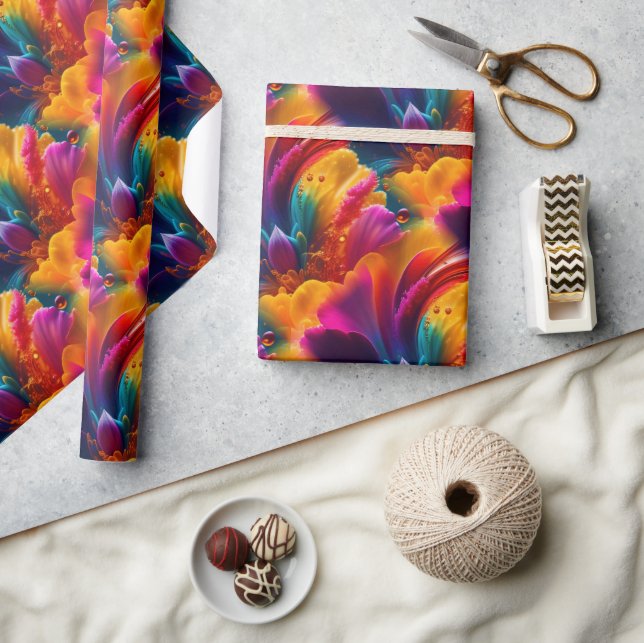 Cadeau Motifs Abstraits 63A Papier à envelopper (Artisanat)