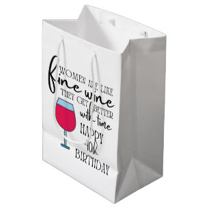 Cadeau Moyen Les femmes sont comme le vin 40e anniversaire Sac