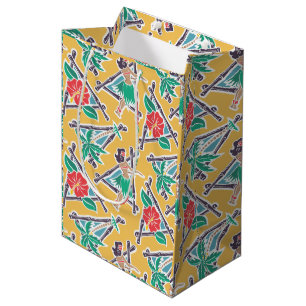 Cadeau Moyen Miel de danse polynésienne - jaune - sac de cadea