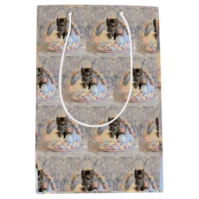 Cadeau Moyen Patton's Easter Basket - Chat / Kitten - Sac cadea (Devant)