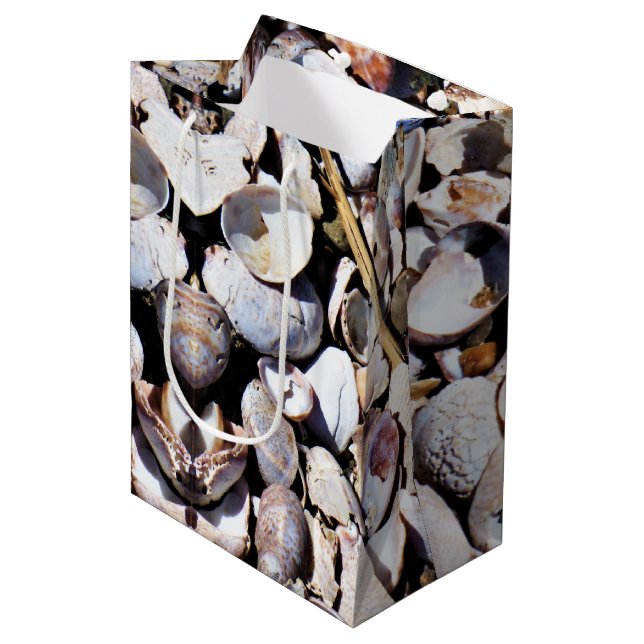 Cadeau Moyen Sac à cadeaux Med Coques de mer (Devant Angle)
