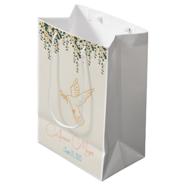 Cadeau Moyen Sac cadeaux pour invités  (Devant Angle)