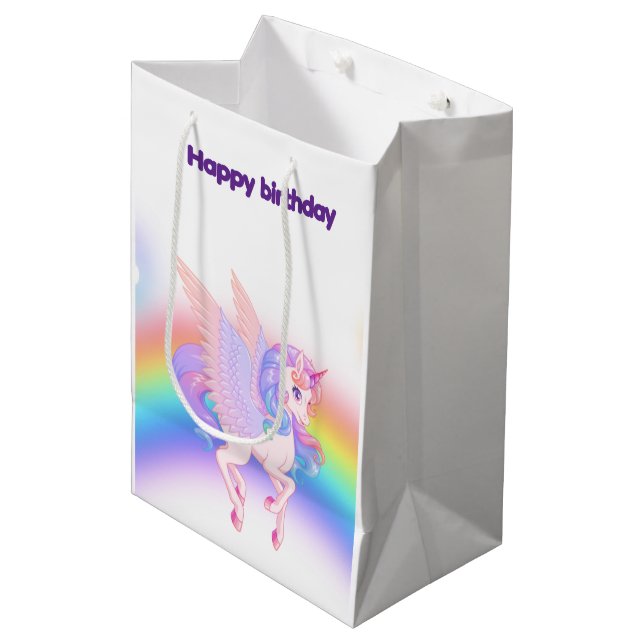 Cadeau Moyen Sac de cadeaux (Devant Angle)