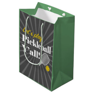 Cadeau Moyen Sac de cadeaux de pickleball Jouons au pickleball 