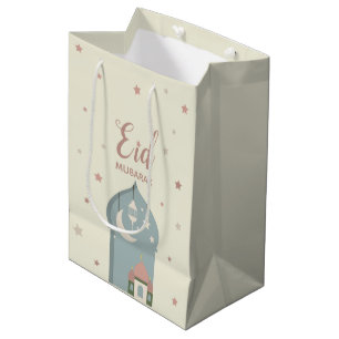 Cadeau Moyen sac de papier de Mubarak d'eid pour célébrer le
