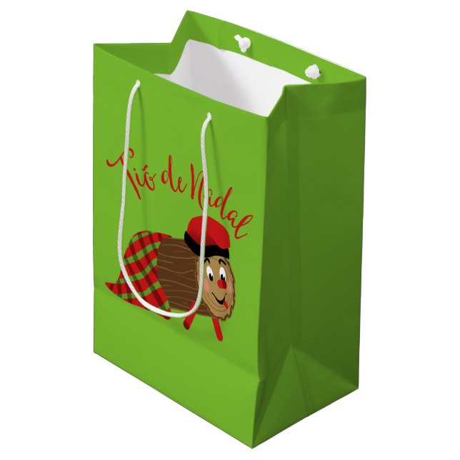 Cadeau Moyen Sac de Tio De Nadal Gift (Devant Angle)