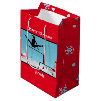 Cadeau Moyen Sac personnalisé Joyeux Noël Sac-cadeau de gymnast