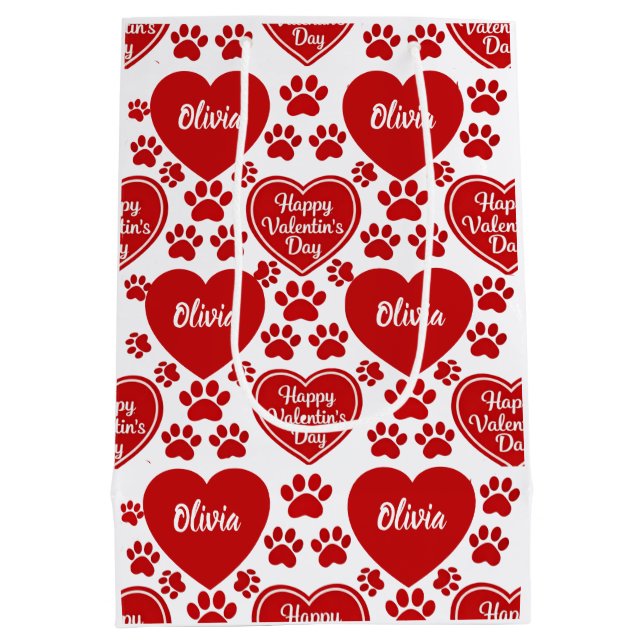 Cadeau Moyen Sac personnalisé pour la Saint-Valentin  (Dos)