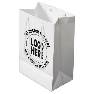 Cadeau Moyen Sac promotionnel d'entreprise avec logo et texte p