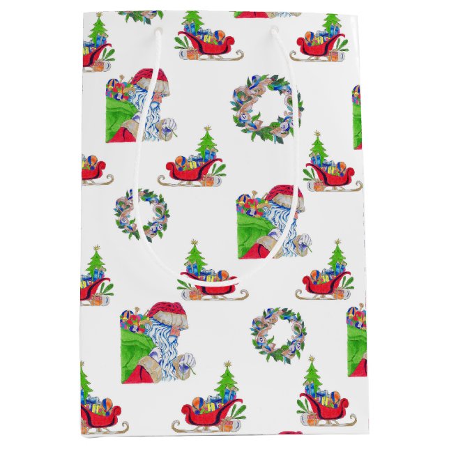 Cadeau Moyen Vacances sac en papier (Devant)