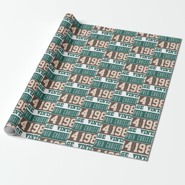 Cadeau Né en 1984 papier d'emballage (Déroulé)