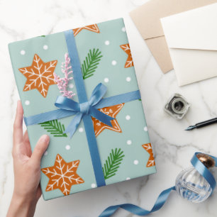 Cadeau Noël pain d'épices biscuits Enveloppement Papier