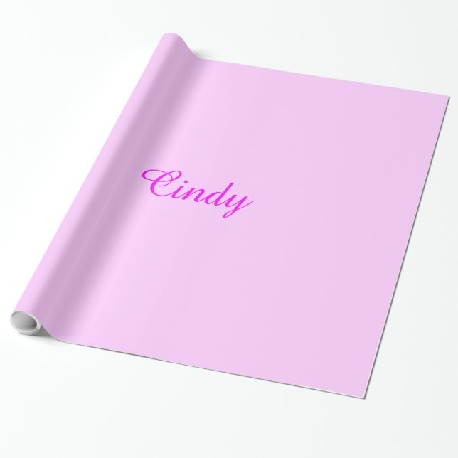 Cadeau NOM Papier d'emballage, Cindy (Déroulé)
