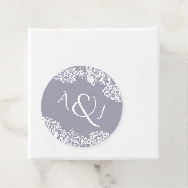 Cadeau Norwich Mariage Monogram Favoriser les étiquettes (En situation)