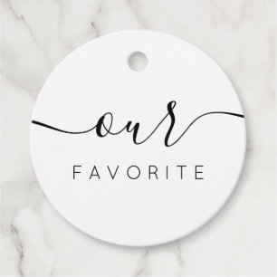 Cadeau Nos étiquettes de faveur de sac de bienvenue de ma