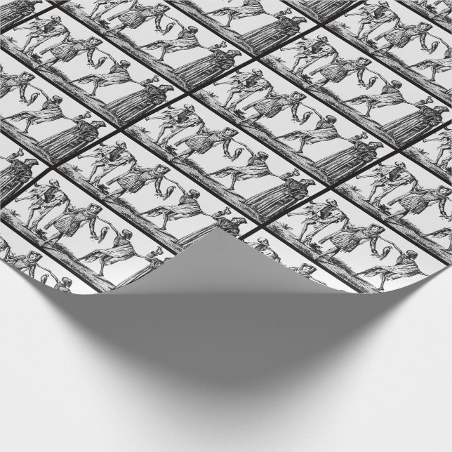 Cadeau "Nous dansons avec le papier d'emballage de peste (Coin)