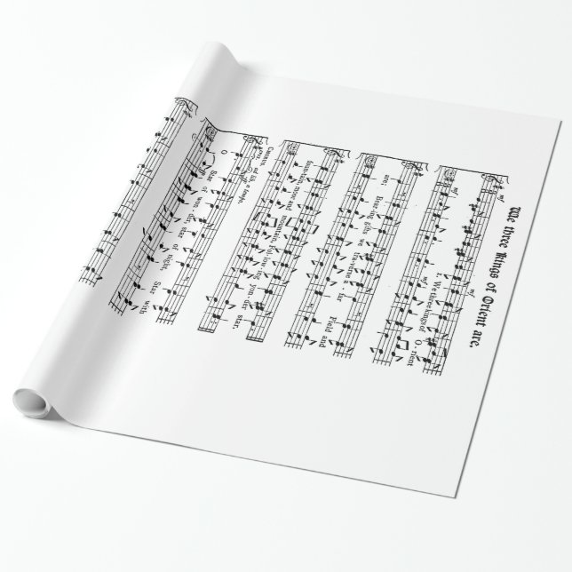 Cadeau Nous les trois Rois papier d'emballage (Déroulé)
