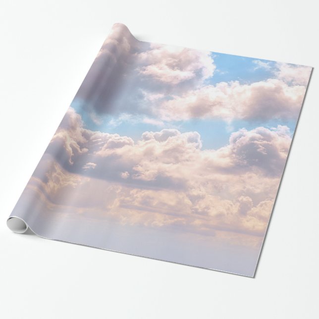 Cadeau Nuages dans le papier enveloppant du ciel (Déroulé)