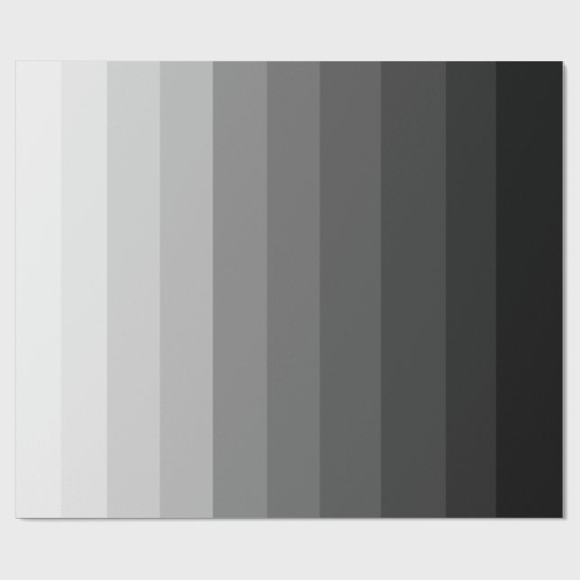 Cadeau Nuances de papier d'emballage gris (Plat)
