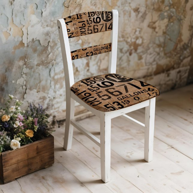 Cadeau Numéros vintages Papier à envelopper pour découpag (This is a mockup, your design may appear larger/smaller depending on size of decoupage piece.)