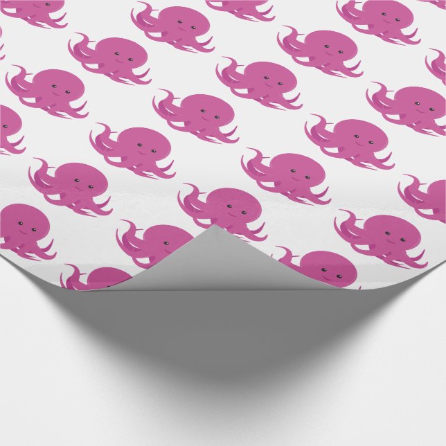 Cadeau Octopus rose | Papier d'enrobage (Coin)