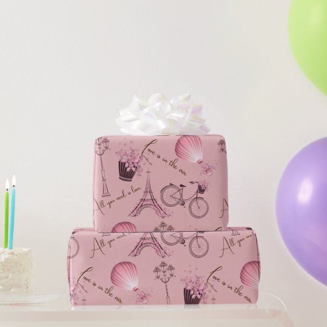 Cadeau Ooo La La- Paris 30 pouces x 6 pieds Papier à enve (Cadeaux de fête)