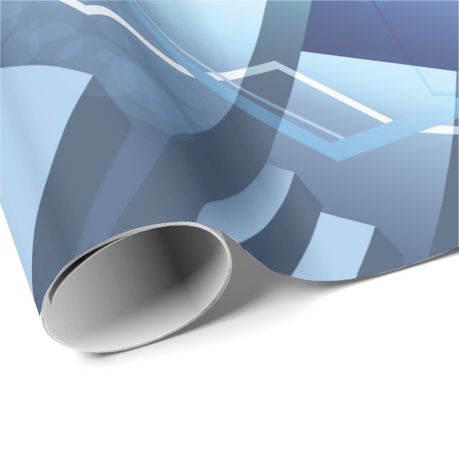 Cadeau Option papier d'emballage Art 1 Abstrait (Coin rond)