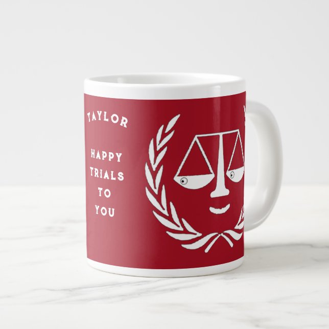 Cadeau original d'avocat Tasse à café géante perso (Devant droit)