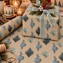 Ornements en papier scandinave vintage Kraft rusti