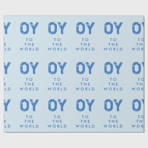 Cadeau Oy au papier d'emballage de Hanoukka du monde