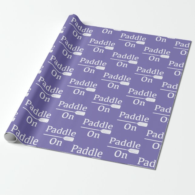 Cadeau Pagaie Sur Conception - Papier Enveloppant Matte (Déroulé)