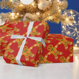 Cadeau Pain d'épices Motif - Papier à envelopper