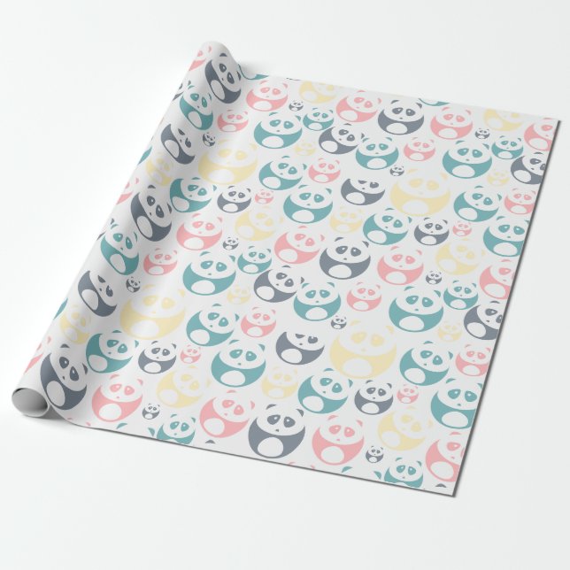 Cadeau Panda Magic : Conception de papier d'enveloppement (Déroulé)