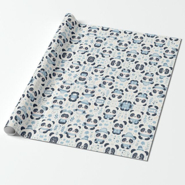 Cadeau Panda Magic : Conception de papier d'enveloppement (Déroulé)