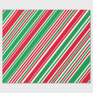 Cadeau Papier à carreaux blanc rouge vert